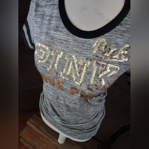 PINK sequin t shirt - Picture 3 of 5